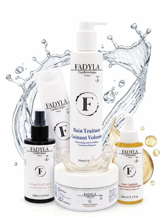 Gamme de soins traitants Fadyla — produits capillaires
